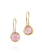 Mismatched Pink Tourmaline Drop Earrings